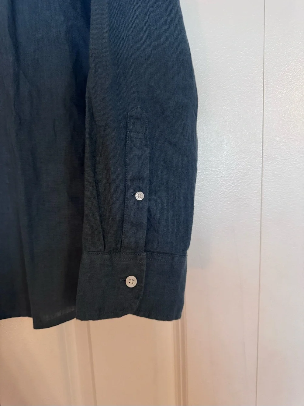 J.Crew Men's 80%Linen/20%Cotton Long Sleeve Shirt